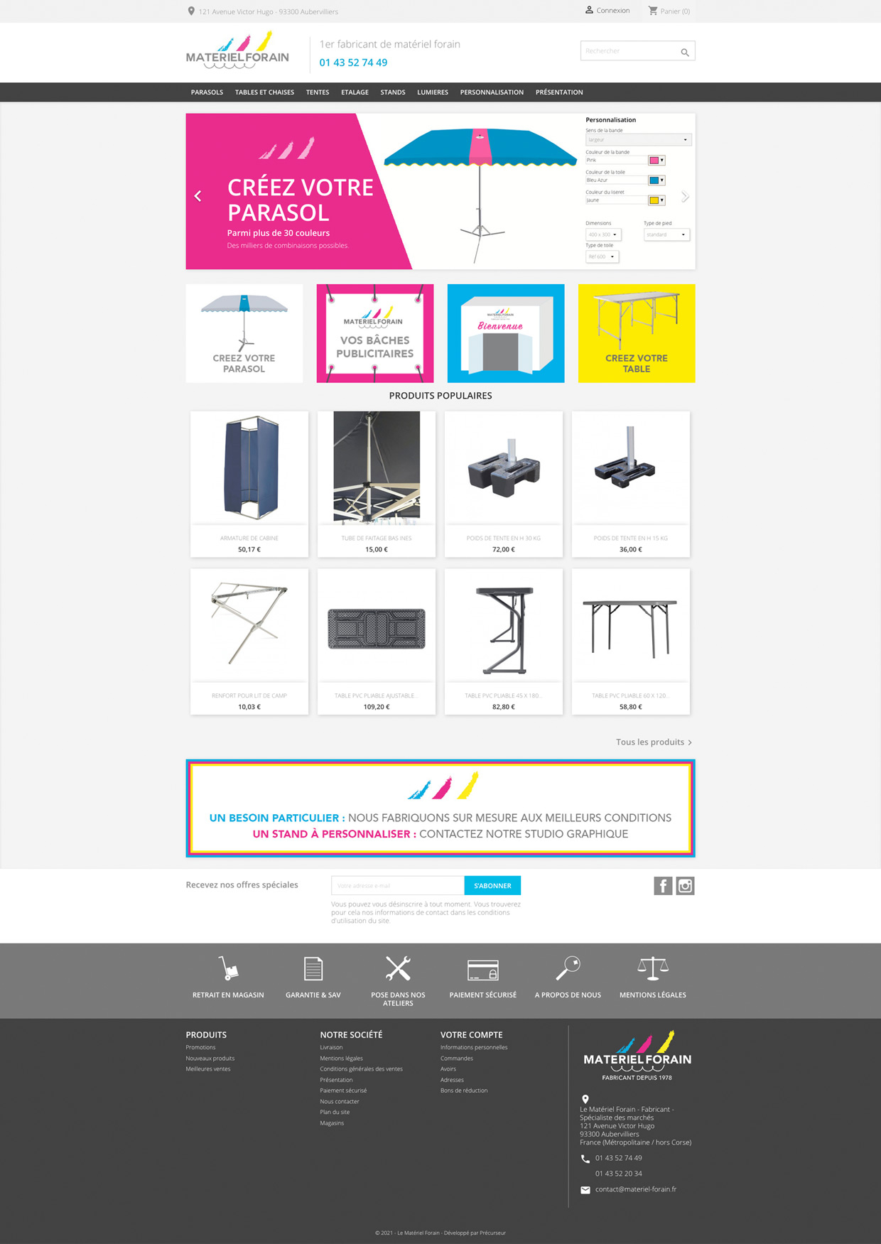 site-ecommerce-materiel-forain